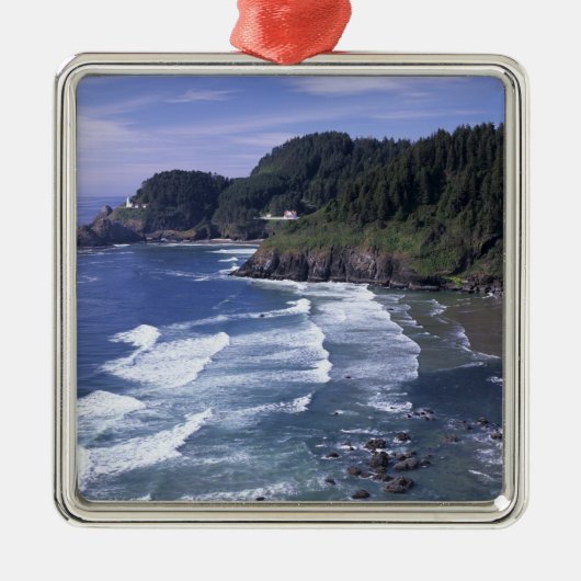 OR, Oregon Coast, Heceta Head Lighthouse, on Ornament Aus Metall (Vorne)