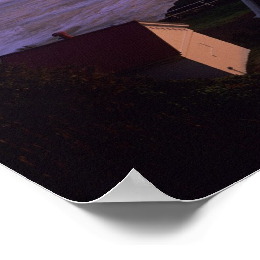 OR, Oregon Coast, Heceta Head Lighthouse, on Poster (Ecke)