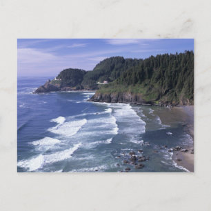 OR, Oregon Coast, Heceta Head Lighthouse on Postkarte