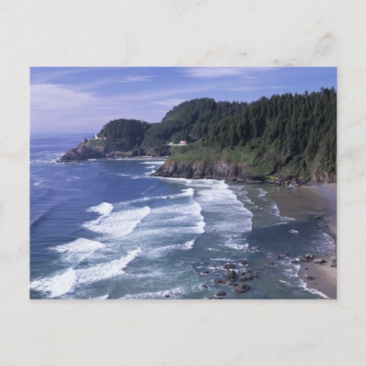 OR, Oregon Coast, Heceta Head Lighthouse on Postkarte (Vorderseite)
