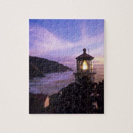 OR, Oregon Coast, Heceta Head Lighthouse, on Puzzle (Vertikal)