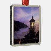 OR, Oregon Coast, Heceta Head Lighthouse, on Silbernes Ornament (Rechts)