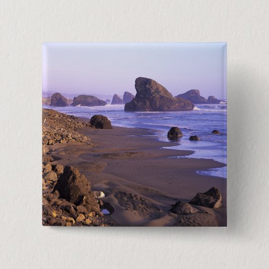 OR, Oregon Coast, Myers Creek, Felsformationen Button (Vorderseite)