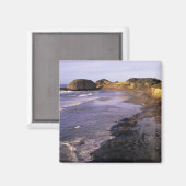 OR, Oregon Coast, Newport, Küstenlinie am Siegel Magnet (Vorderseite/Rückseite)