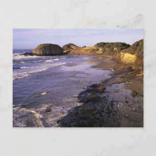 OR, Oregon Coast, Newport, Küstenlinie am Siegel Postkarte