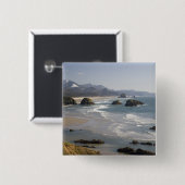 OR, Oregon-Küste, Ecola State Park, Blick auf Button (Vorne & Hinten)