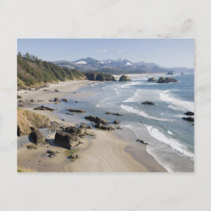OR, Oregon-Küste, Ecola State Park, Crescent 2 Postkarte