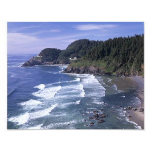 OR, Oregon-Küste, Heceta Head Leuchtturm, auf Fotodruck