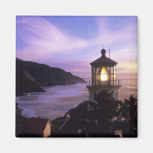 OR, Oregon-Küste, Heceta Head Leuchtturm, auf Magnet