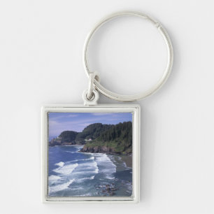 OR, Oregon-Küste, Heceta Head Leuchtturm, auf Schlüsselanhänger