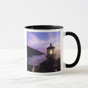 OR, Oregon-Küste, Heceta Head Leuchtturm, auf Tasse