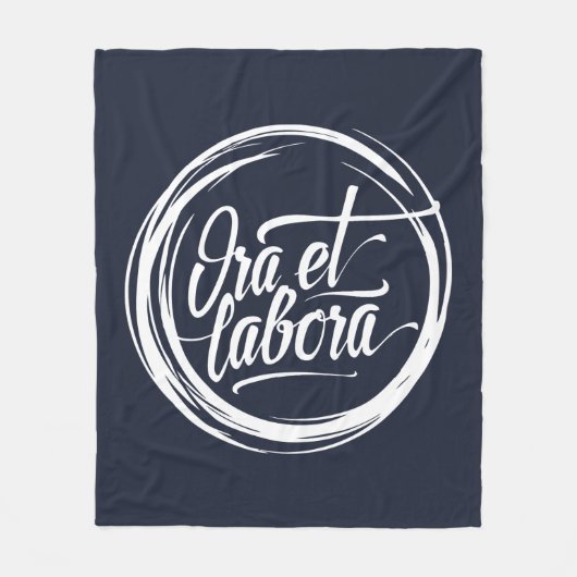 Ora et labora fleecedecke (Vorderseite)