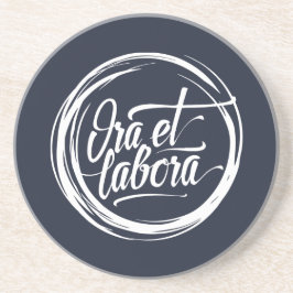 Ora et labora getränkeuntersetzer