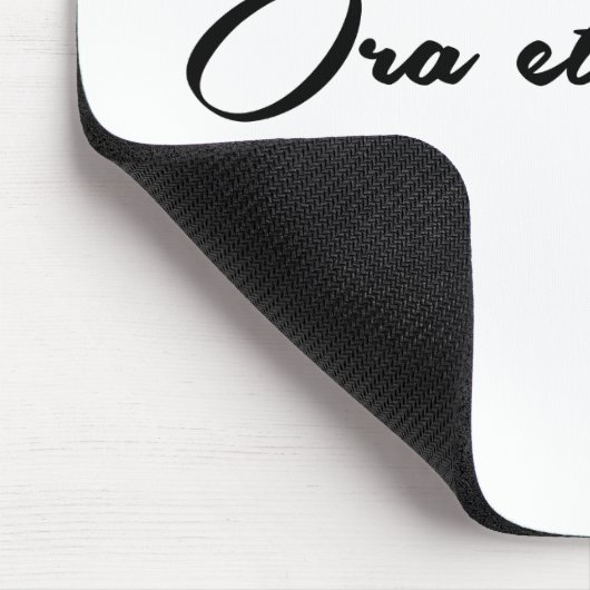 Ora et Labora Mousepad (Ecke)