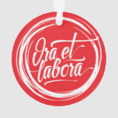Ora et labora ornament (Rückseite)