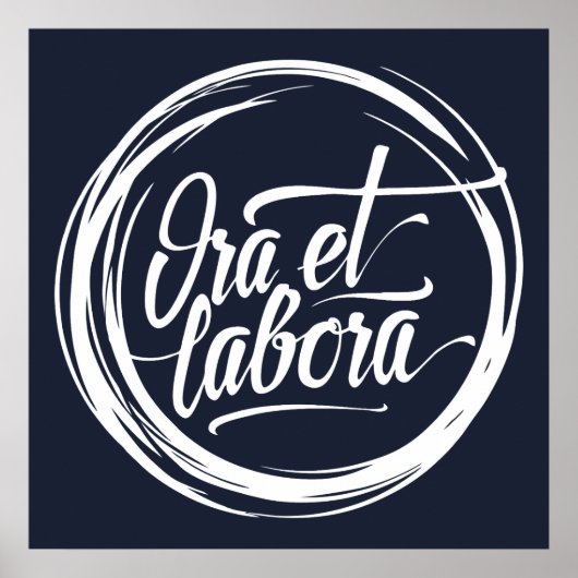 Ora et labora poster (Vorne)