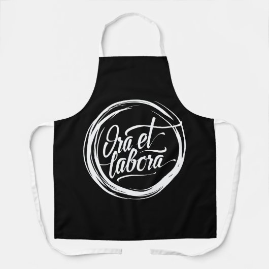 Ora et labora schürze (Vorderseite)