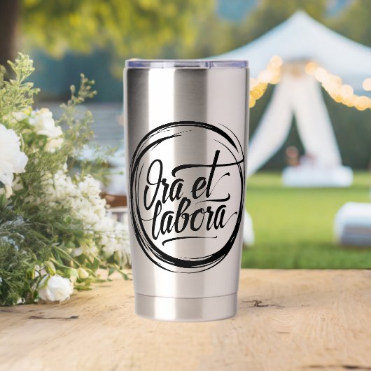 Ora et labora thermobecher (Hochzeit (gedreht))