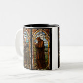 Ora et Labora Zweifarbige Tasse (Vorderseite Links)