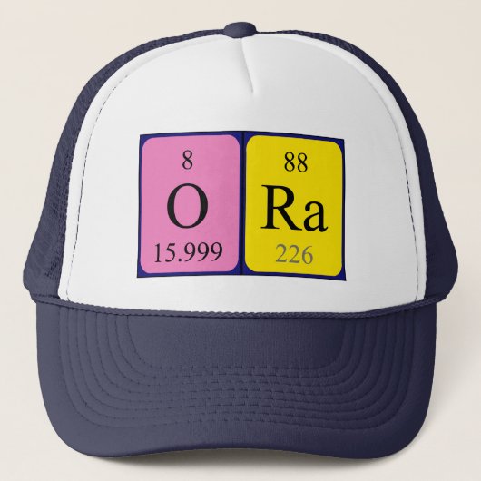 Ora Periodenname, der Truckerkappe (Vorderseite)