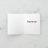 Ora Pro Nobis, William Bouguereau Dankeskarte (Innenseite)