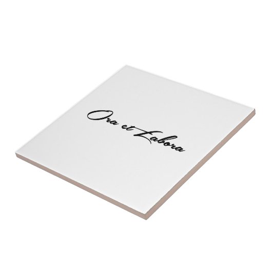 Ora und Labora Fliese (Seite)