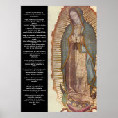 Oración Guadalupe para la protección coronavirus Poster (Vorne)