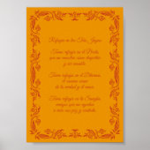 Oración Infantil Refugio Tres Joyas Poster (Vorne)