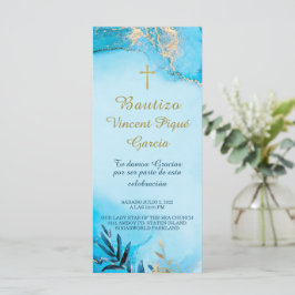 Oraciones Cortas Bautizo Tarjeta Gebet Menükarte