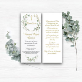 Oraciones Cortas Bautizo Tarjeta Menükarte