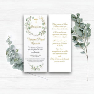 Oraciones Cortas Bautizo Tarjeta Menükarte
