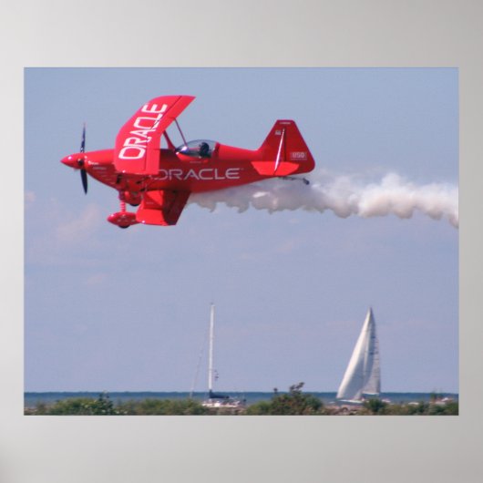 Oracle Challenger Over Lake Erie Poster (Vorne)