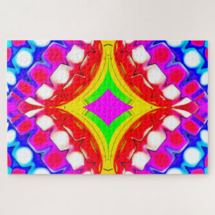 Oracle-Edelsteine abstrakte Kunst Puzzle