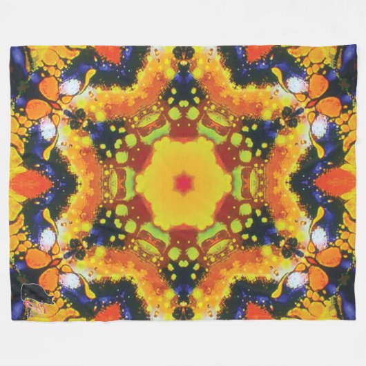 Oracle Kaleidoskop Fleecedecke (Vorderseite (Horizontal))