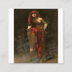 Oracle-Priesterschaft von Delphi Pythia in hohen P Quadratische Visitenkarte