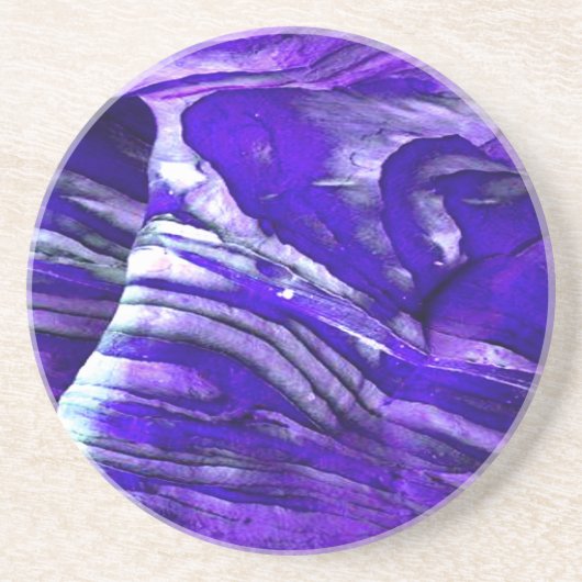 Oraganic Blue Waving Stones Untersetzer (Vorne)
