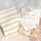 Orage Fall Boho Pumpkin Pumpkin Spice Baby Dusche Einladung