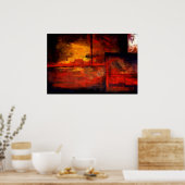 Oral Abstrakt Art Print Poster (Küche)