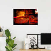 Oral Abstrakt Art Print Poster (Heimbüro)