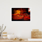 Oral Abstrakt Art Print Poster (Küche)