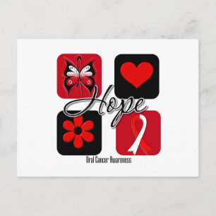 Oral Cancer Hope Liebe Inspiriere Bewusstsein Postkarte