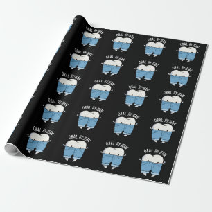 Oral Hy-jean Funny Tooth Pun Dark BG Geschenkpapier