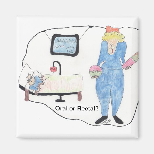 Oral oder Rectal? Magnet (Vorne)