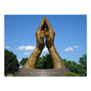 Oral Roberts University Praying Hands Fotodruck