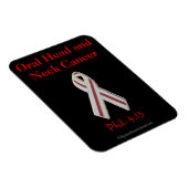 Orale Kopf-und Neckenkrebs-Bewusstsein Magnet (Rechte Seite)