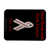 Orale Kopf-und Neckenkrebs-Bewusstsein Magnet (Horizontal)