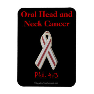 Orale Kopf-und Neckenkrebs-Bewusstsein Magnet