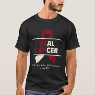 Orale Kopfhaut Krebs Christlicher Krebs Surviv hei T-Shirt
