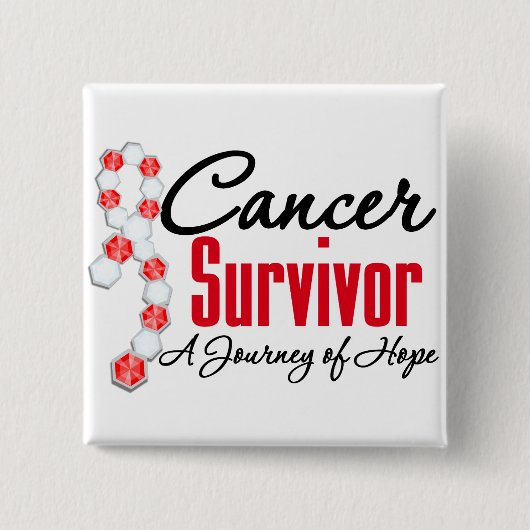 Orale Krebserkrankung Überlebende Bewusstsein Reis Button (Vorderseite)