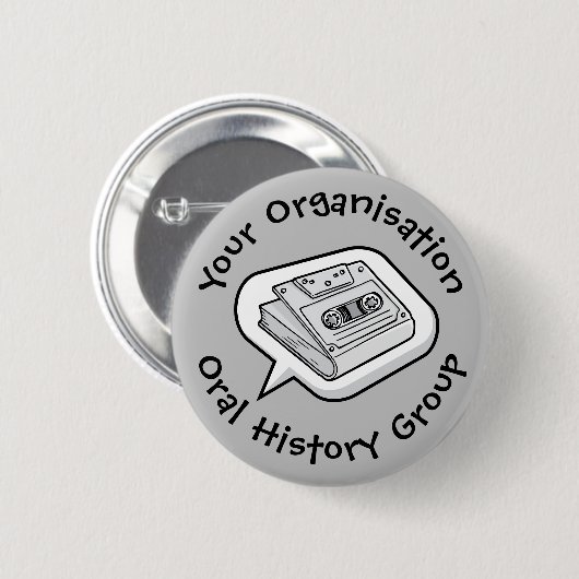 Orale Vorgeschichte Button (Vorne & Hinten)